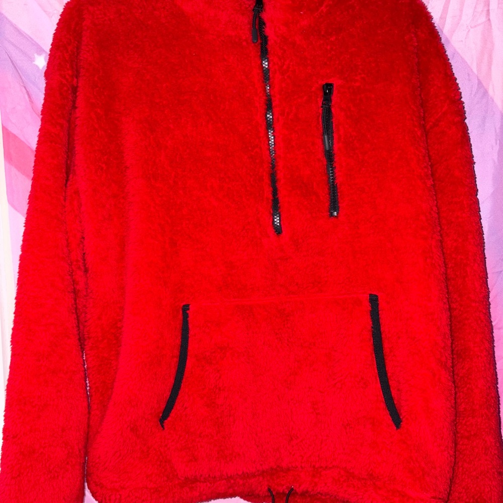 No Boundaries Red Teddy Jacket